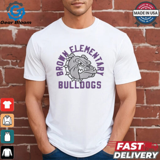 Brown Elementary Bulldogs logo shirt