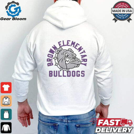 Brown Elementary Bulldogs logo shirt