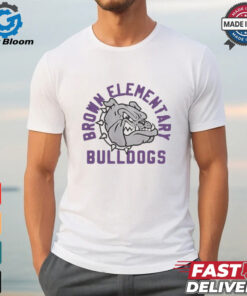 Brown Elementary Bulldogs logo shirt