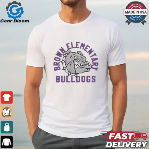 Brown Elementary Bulldogs logo shirt