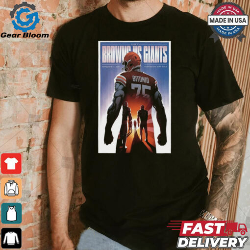 Browns vs. Giants Game Day 2024 Poster Shirt