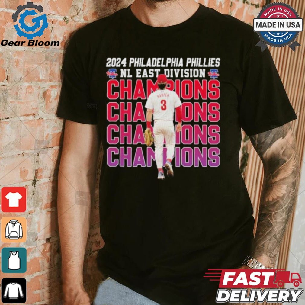 Bryce Harper Philadelphia Phillies 2024 NL East Division Champions Shirt Bryce Harper Philadelphia Phillies 2024 NL East Division Champions Shirt