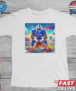 Buffalo Bills Taron Johnson pumped the Jacksonville Jaguars shirt