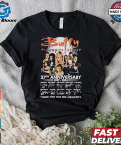 Buffy The Vampire Slayer 27th Anniversary Signature Thank You For The Memories T Shirt