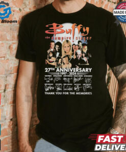 Buffy The Vampire Slayer 27th Anniversary Signature Thank You For The Memories T Shirt