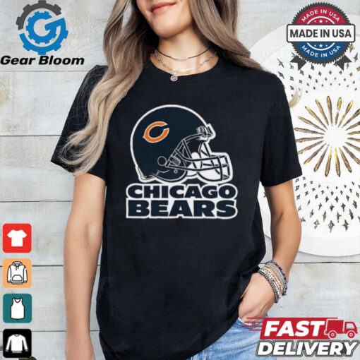 C Helmet   Chicago Bears T Shirt