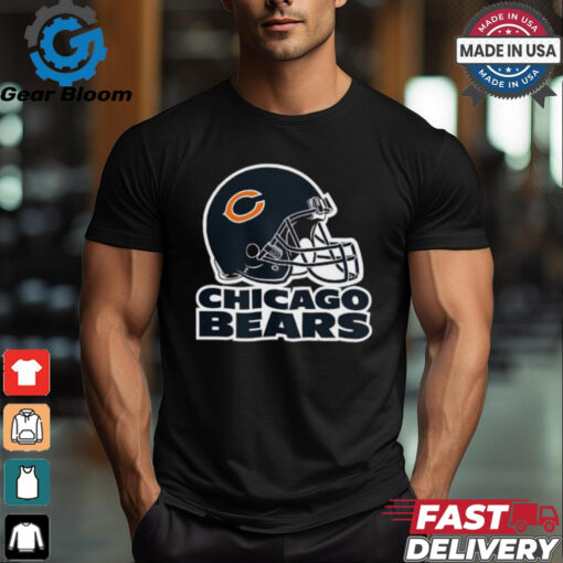 C Helmet   Chicago Bears T Shirt