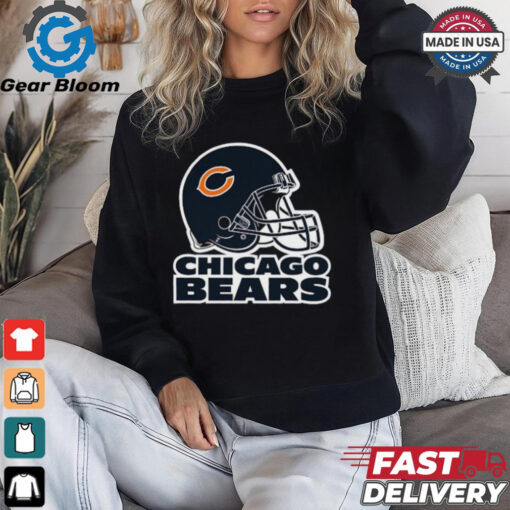 C Helmet   Chicago Bears T Shirt