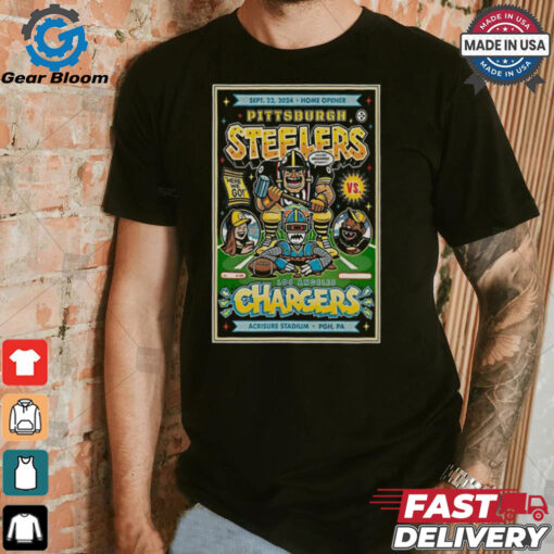 Pittsburgh Steelers vs Los Angeles Chargers Sept 22 2024 Acrisure Stadium Poster Shirt