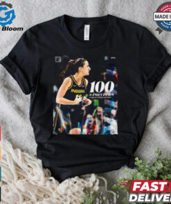 Caitlin Clark 100 3 Pointer Eastest In WNBA History T Shirt