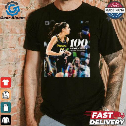 Caitlin Clark 100 3 Pointer Eastest In WNBA History T Shirt