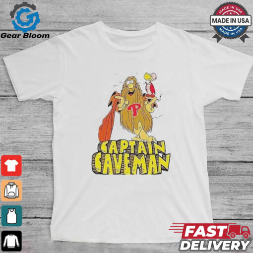 Captain caveman Philly baseball shirt