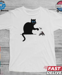 Carolina Panthers black cat push Atlanta Falcons logo shirt