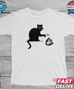 Carolina Panthers black cat push Las Vegas Raiders logo shirt