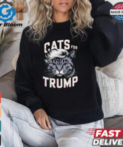 Cats for Trump cat lover and Trump supporter T shirt