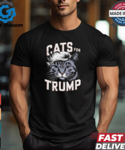 Cats for Trump cat lover and Trump supporter T shirt