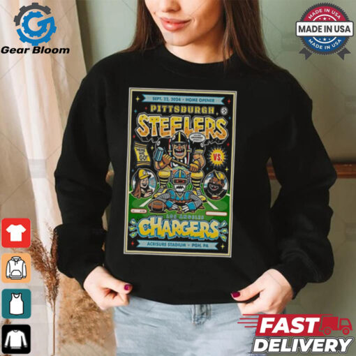 Pittsburgh Steelers vs Los Angeles Chargers Sept 22 2024 Acrisure Stadium Poster Shirt