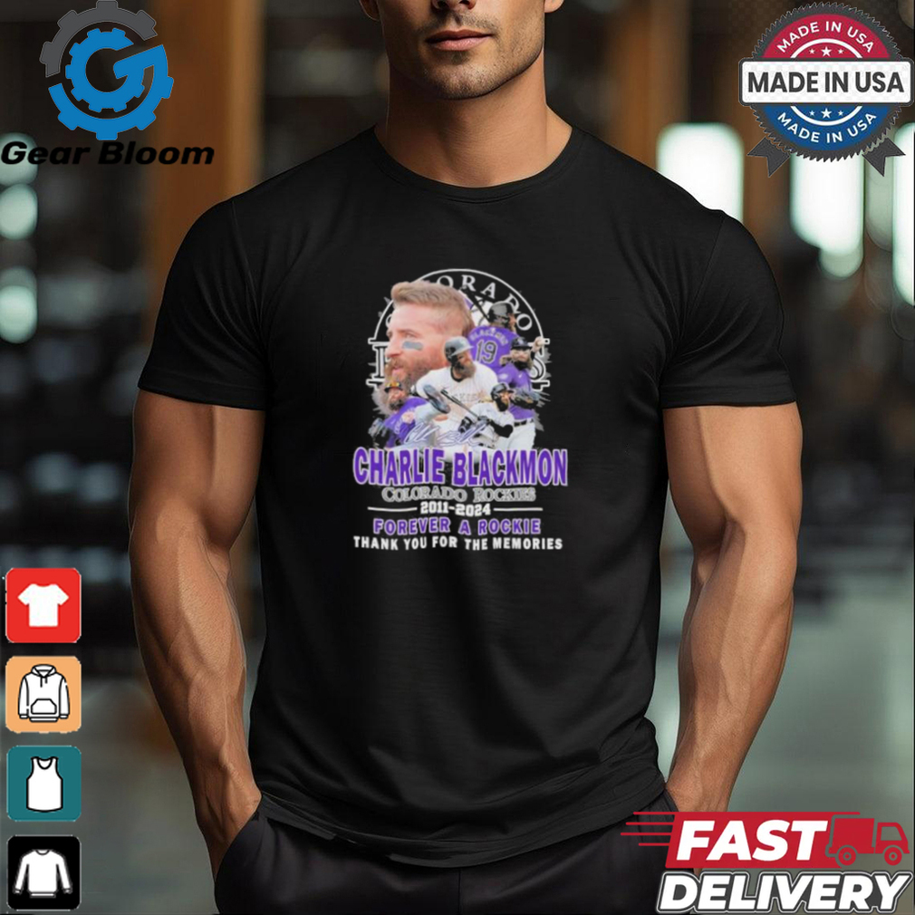 Charlie Blackmon Colorado Rockies 2011 2024 Forever A Rockie Signature Shirt Charlie Blackmon Colorado Rockies 2011 2024 Forever A Rockie Signature Shirt