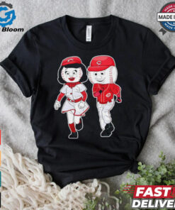 Cincinnati Reds Rosie red mascot couple shirt