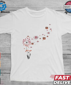 Cincinnati Sports Teams Floral Dandelion Shirt