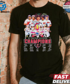 Cleveland Guardians 2024 AL Central Division Champions signatures shirt