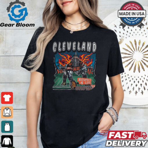 Cleveland respesct 4 life brown shirt