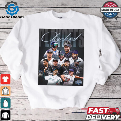 Clinched Playoffs 2024 Columbus Clippers MLB Players Poster t shirt