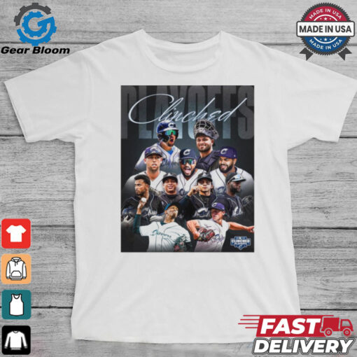 Clinched Playoffs 2024 Columbus Clippers MLB Players Poster t shirt