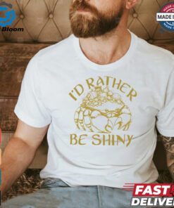 Crab I’d rather be shiny shirt