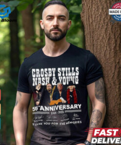 Crosby, Stills, Nash & Young 56th Anniversary 1968 – 2024 Thank You For The Memories T Shirt