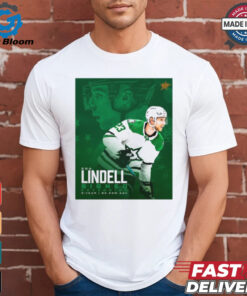 Dallas Stars NHL Esa Lindell Signed Extension 5 Year Poster t shirt