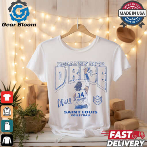 Delaney Rice Illustrated Saint Louis Volleyball Signature t shirt