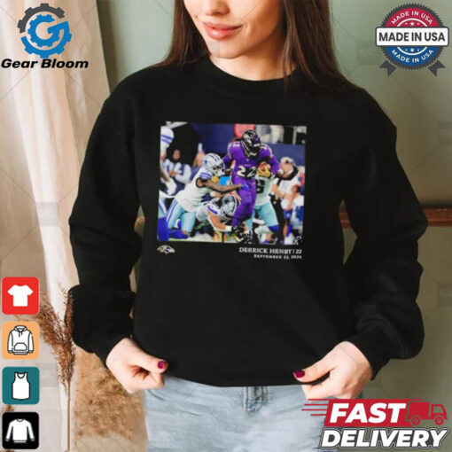 Derrick Henry Baltimore Ravens NFL Flash Features Week 3 T Shirt