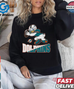 Design Donald Duck Newborn Miami Dolphins Shirt