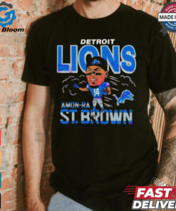 Detroit Lions Amon Ra St Brown Football Player T Shirt