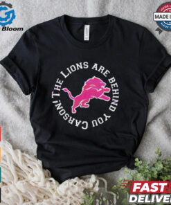 Detroit Lions Behind You Carson The Lions Logo T Shirt