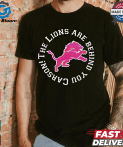 Detroit Lions Behind You Carson The Lions Logo T Shirt