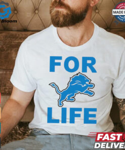 Detroit Lions NFL football for life logo 2024 shirt