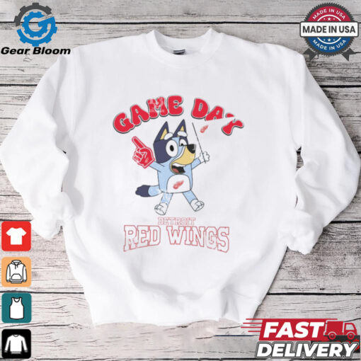 Detroit Red Wings Bluey Game Day shirt