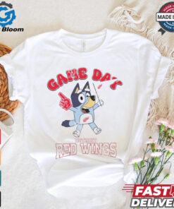 Detroit Red Wings Bluey Game Day shirt