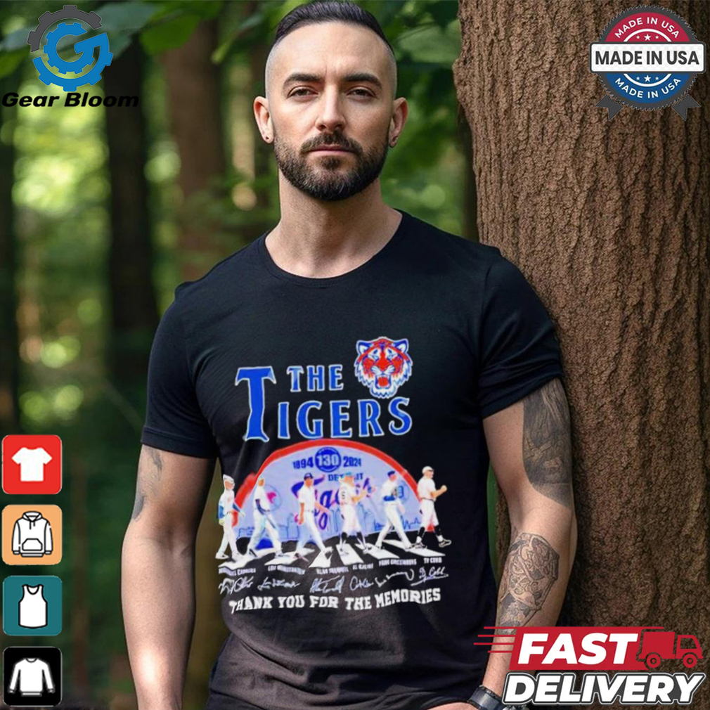 Detroit Tigers 130 Years Of 1894 2024 Thank You For The Memories T Shirt Detroit Tigers 130 Years Of 1894 2024 Thank You For The Memories T Shirt