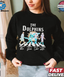 Dolphins Abbey Road Mike Mcdaniel Jaylen Tyreek Hill & Tua Tagovailoa Sign shirt