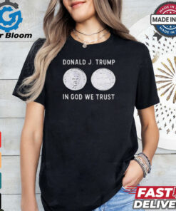 Donald J. Trump Silver Coin In God We Trust Silver Medallion Shirt