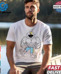 Funny Sesame street buff muscle elmo shirt