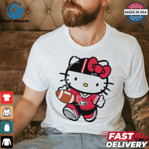 Georgia Bulldogs Cute Hello Kitty Football shirt