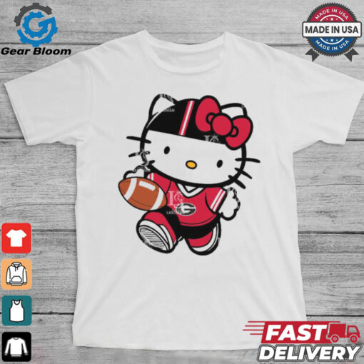 Georgia Bulldogs Cute Hello Kitty Football shirt