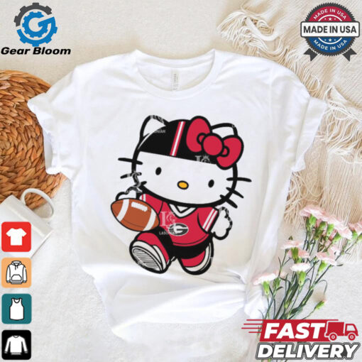 Georgia Bulldogs Cute Hello Kitty Football shirt