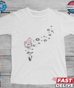 Georgia Bulldogs Floral Dandelion Shirt