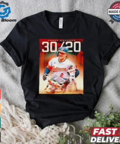 Gunnar Henderson Baltimore Orioles first career 30 20 season T shirt