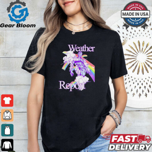 Hoshipieces Weather Report Jojos Painting t shirt